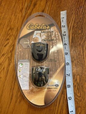 Cabela's Clip Light Duo in Black and Camouflage Green